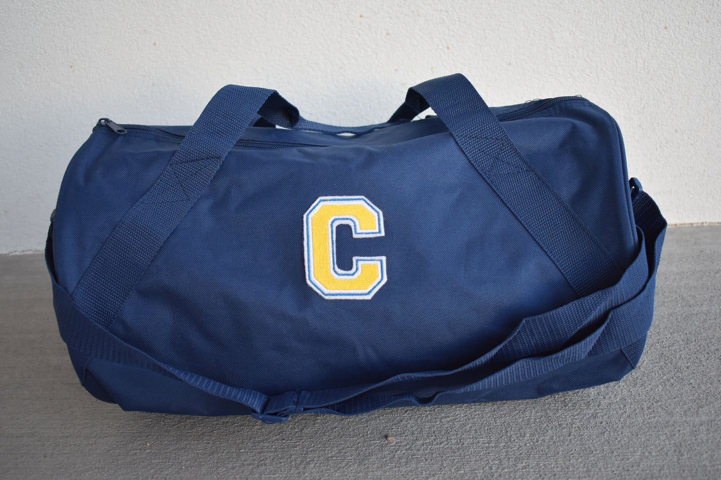 Letterman duffel bag