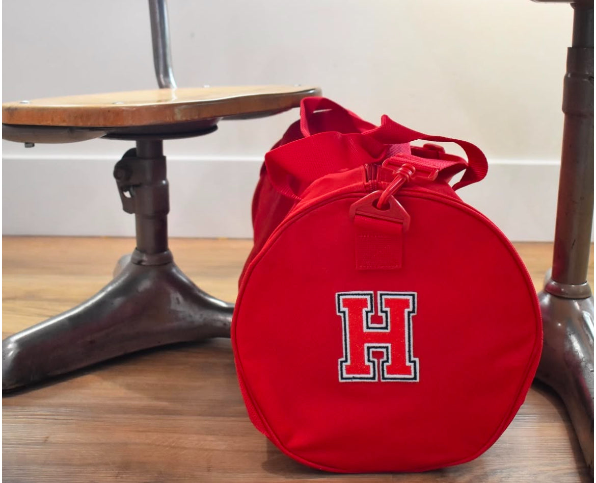 Letterman duffel bag