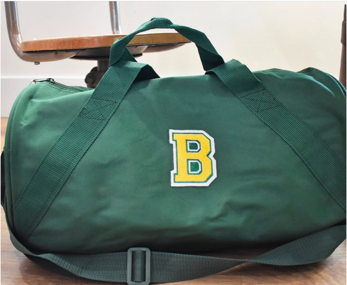 Letterman duffel bag